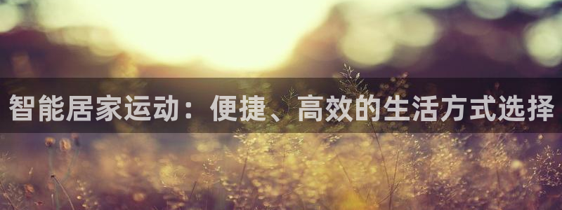 fb体育五金厂：智能居家运动：便捷、高效的生活方式选择